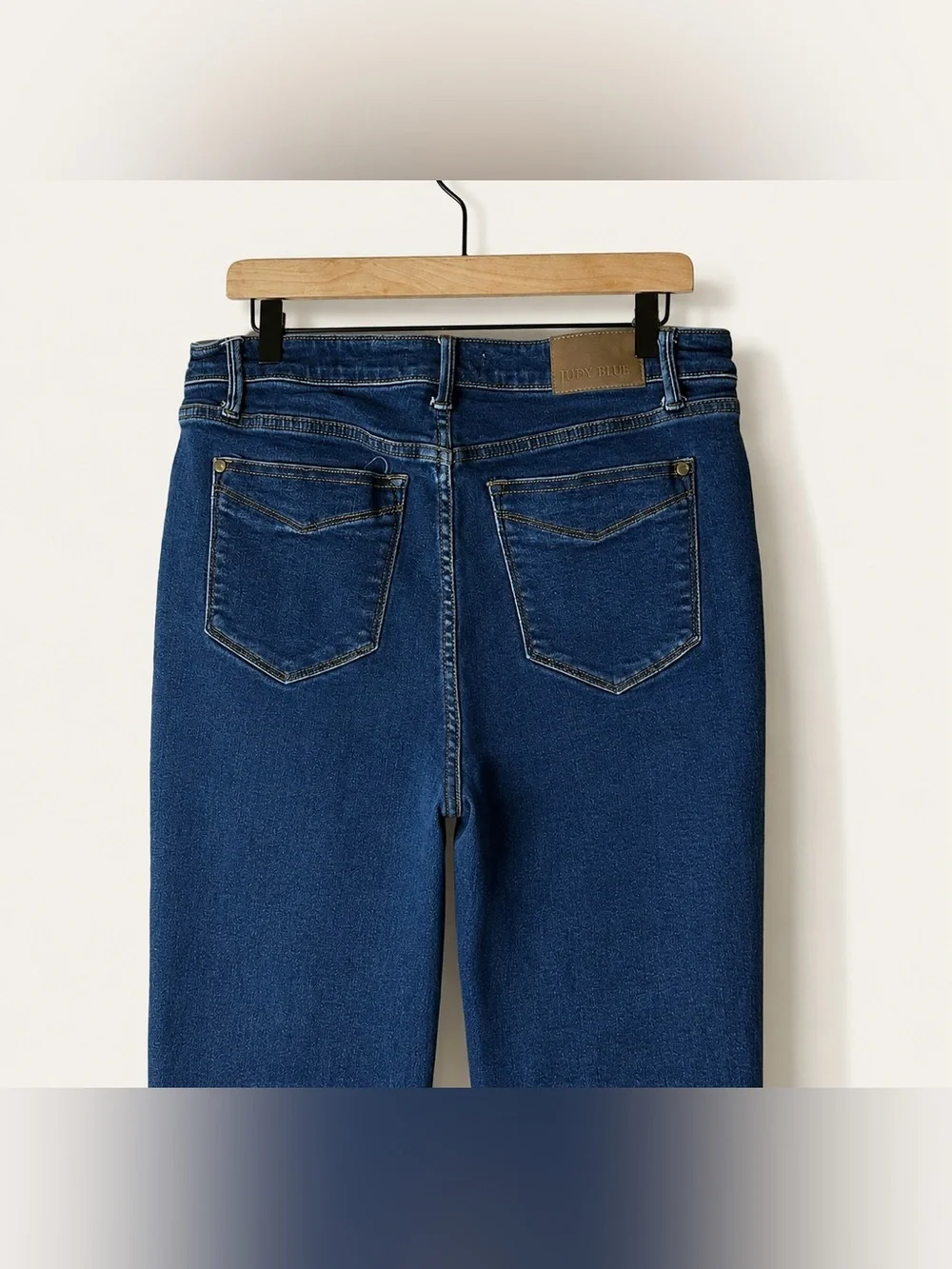 Judy Blue Straight Leg‎ Jeans Dark Wash Stretch Denim Size 15/32